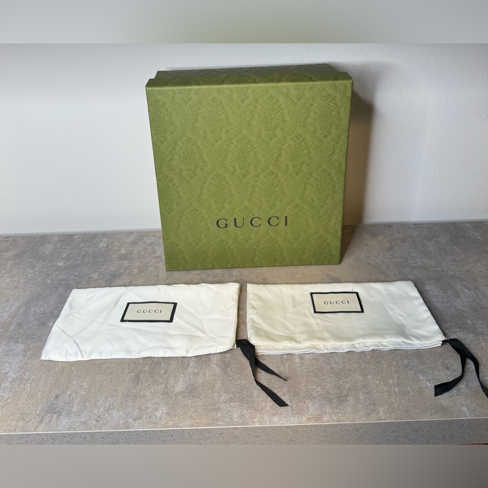 Authentic GUCCI SHOE BOX & DUST BAGS